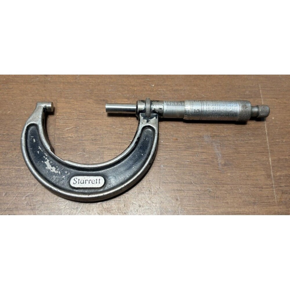 Vintage Starrett No. 436 1-2” Outside Micrometer USA